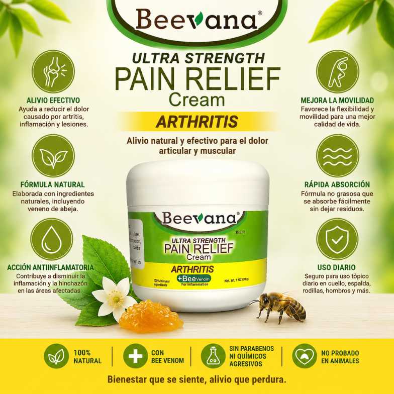 Beevana® Pain Relief – Alivio Real Desde la Primera Aplicación